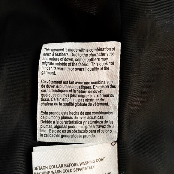 Michael Kors Coat PS Petite Small Black Down Quilted Fur Collar Hood Jacket EUC - Picture 10 of 11